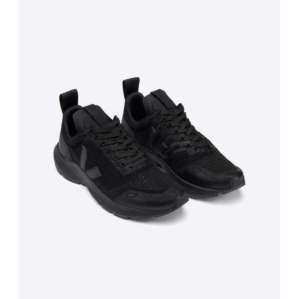 Men's Veja PERFORMANCE RUNNER V-KNIT RICK OWENS Shoes Black | ZA 259FDN